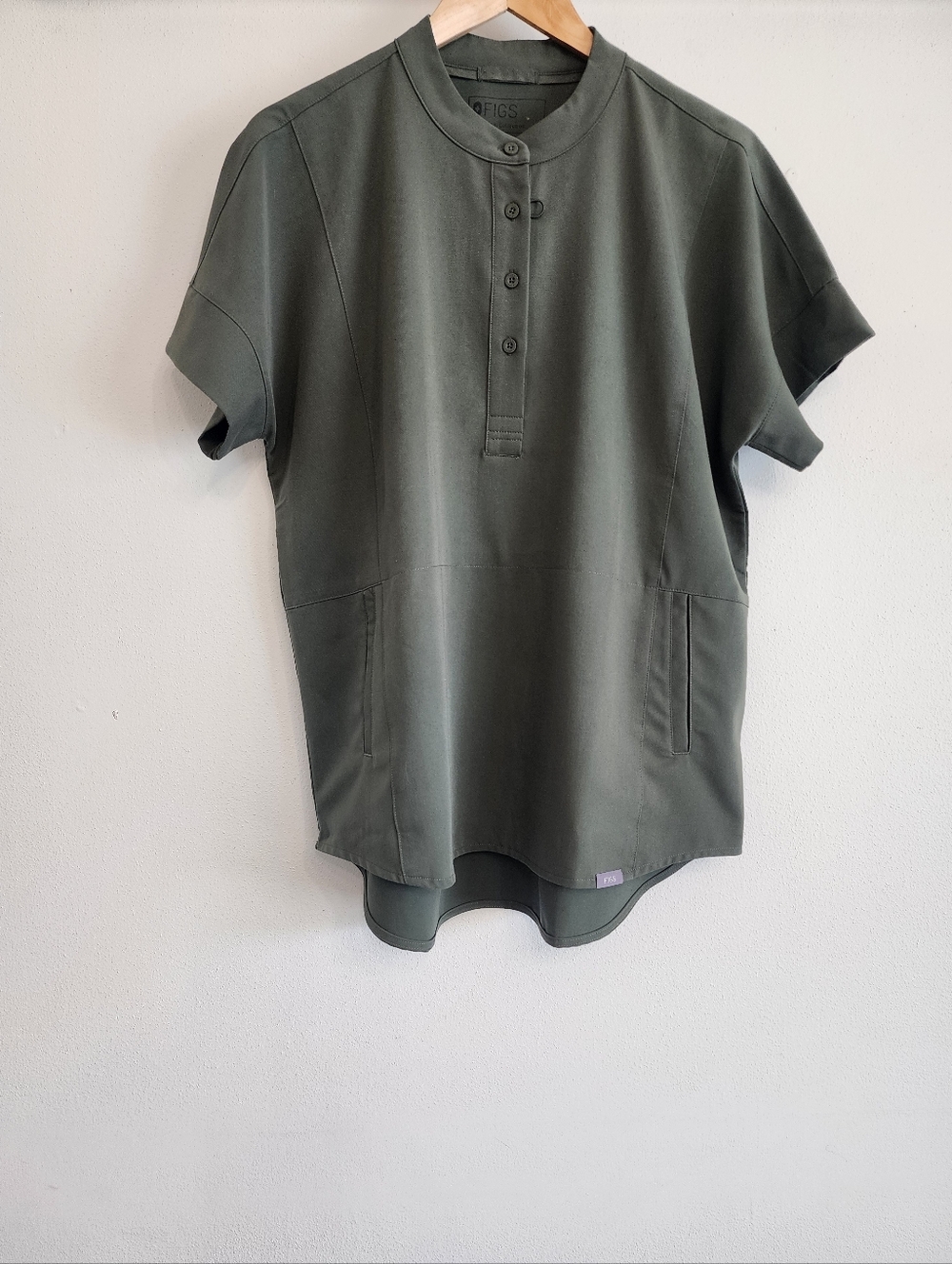 FIGS Moss Manila Oversized Top Kade Cargo Pants Scrub Set L - Picture 4 of 13